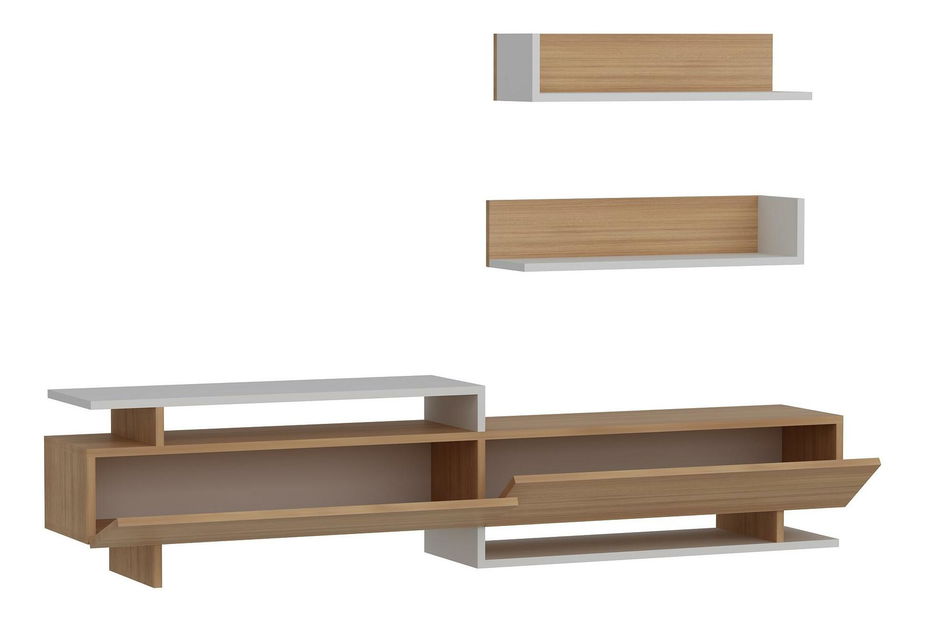 Mobilier living Alcaraz (teak + alb)