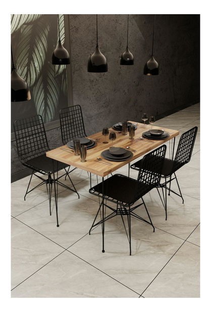 Set 4ks. jedálenských stoličiek Pukobo 2 (čierna) *výpredaj