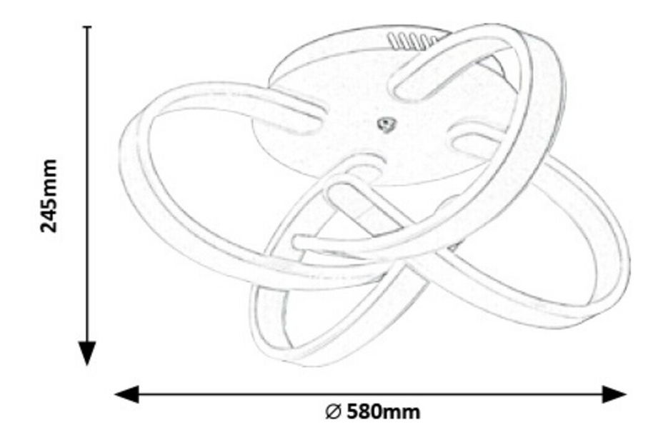 Mennyezeti lámpa Jessica (matt fehér)