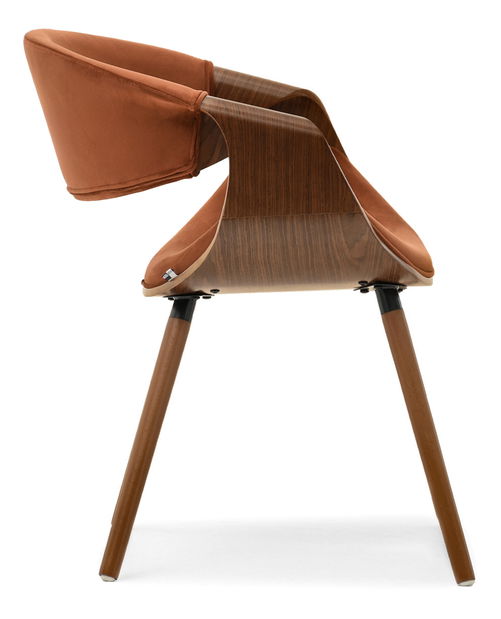 Jedálenská stolička Busque (medená + orech)