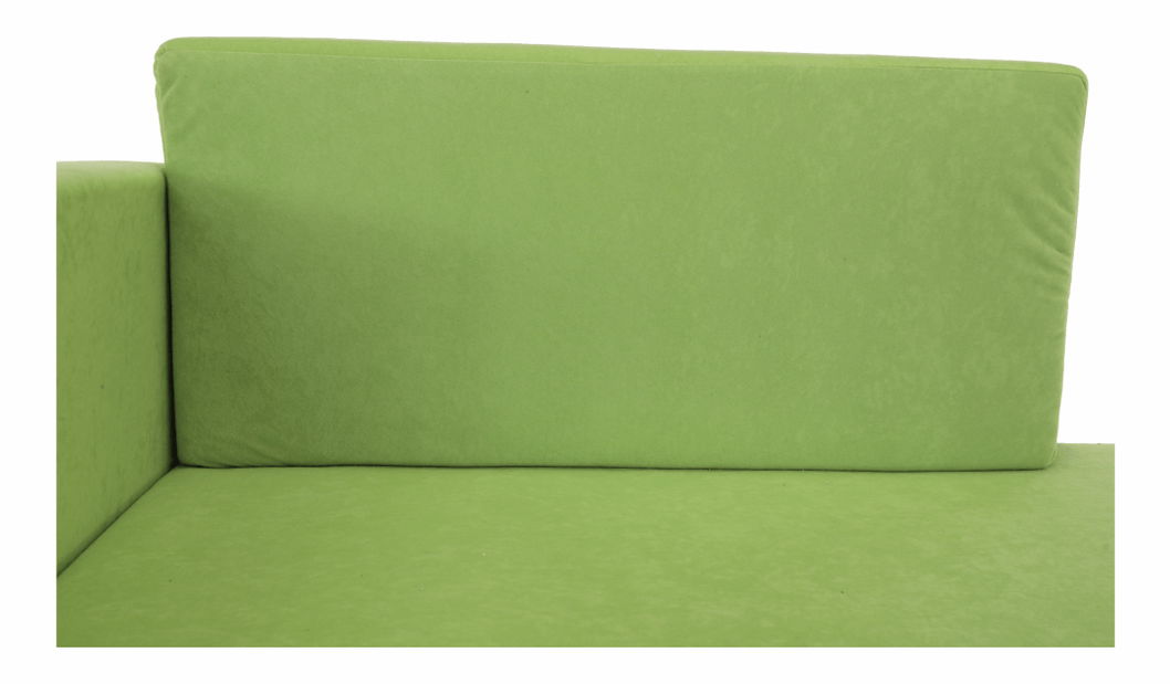 Gyerek kanapé Kubošík zöld + bézs (B)