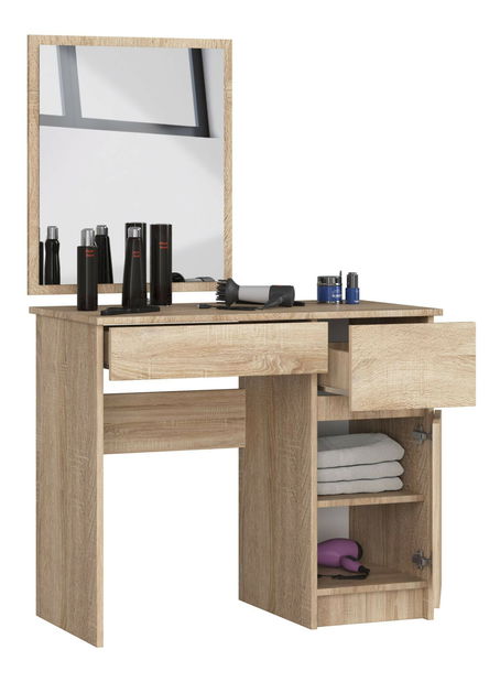 Toaletni stolić Pritha (hrast sonoma)