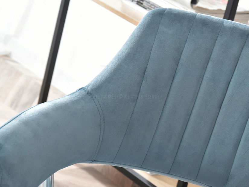 Stolica Merylyn (plava + krom)