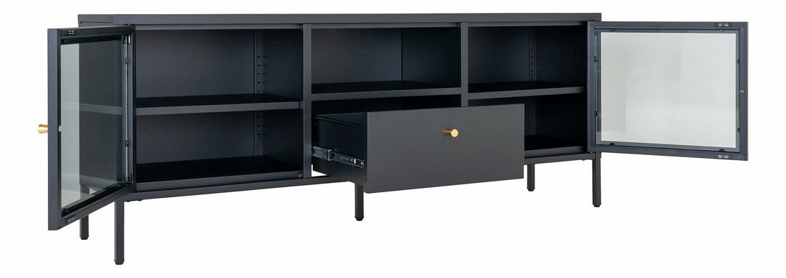 TV stolík/skrinka Dalmira 6 (čierna)