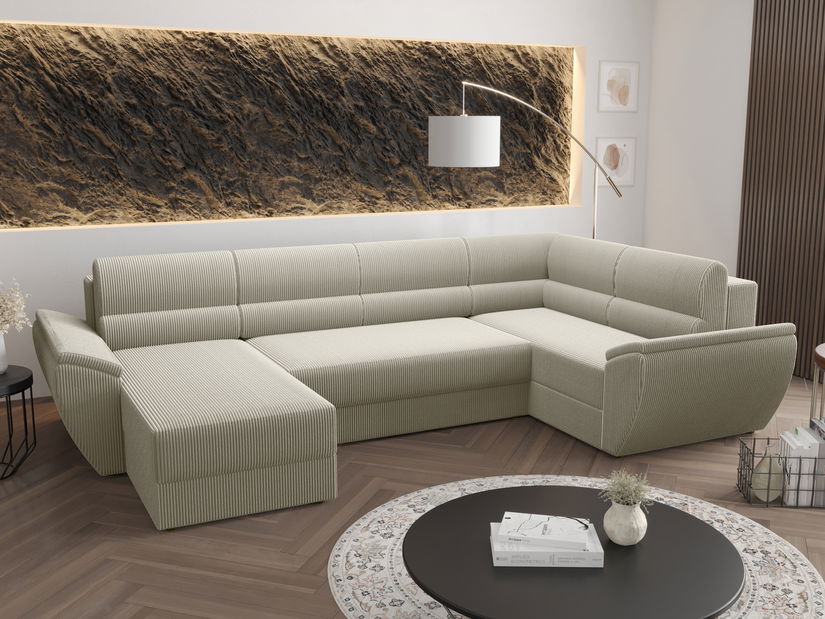 Kutna garnitura u obliku slova U Radiant Long (boja vrhnja) (D)