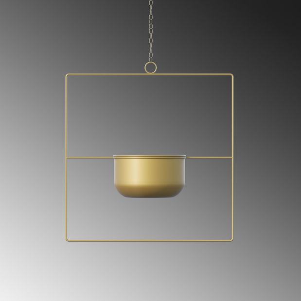 Dekoratívny hrniec Panjabi (zlatá)