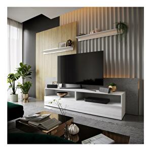 Mobilier living Berny 48 (alb + Alb lucios)