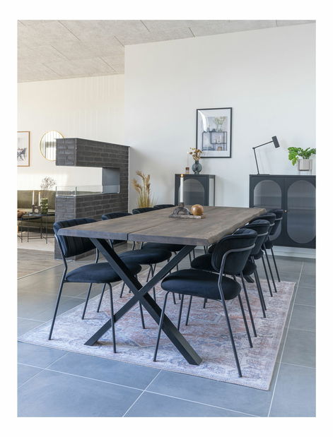 Jedálenský stôl Tvameria 12 (tmavohnedá)