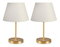 Set stolnih lampi (2 kom.) Astalasso 1 (svijetlosiva + zlatna)