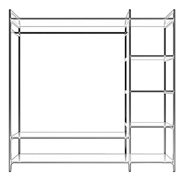 Regál Tamarix (biela) 