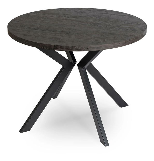 Blagovaonski stol na razvlačenje Lavar (crna) (za 4 do 10 osoba)