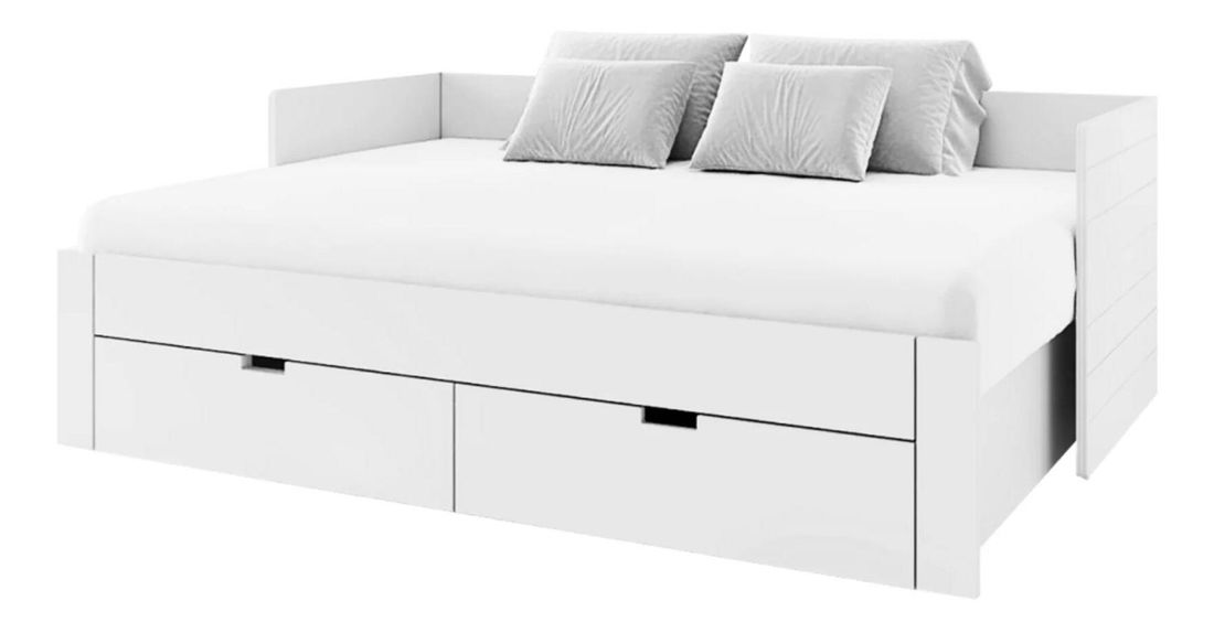 Jednostruki krevet 90 cm Anatomy (bijela) (s podnicom)