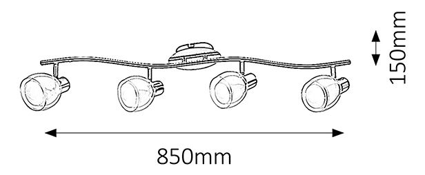 Bodové svietidlo Dave 6838 (chrómová)