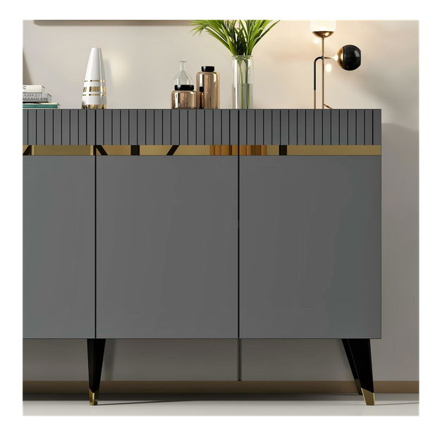 Skrinka Mekebu 2 (antracit + zlatá) 