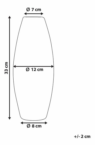 Váza AVIGNON 33 cm (sklolaminát) (strieborná)