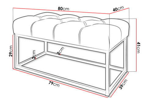 Čalúnená Lavica Teodorin 80 (tmavozelená) *výpredaj