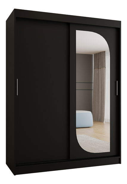 Ormar za garderobu 150 cm Lulu (crna)