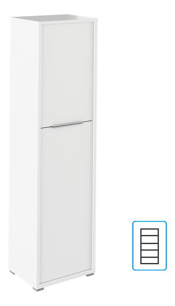 Dulap cu rafturi 08 Rumia (Alb)