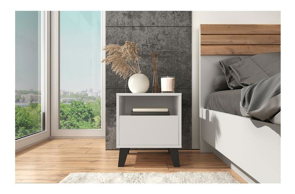 Éjjeliszekrény Brisas (kasmír + fekete) 