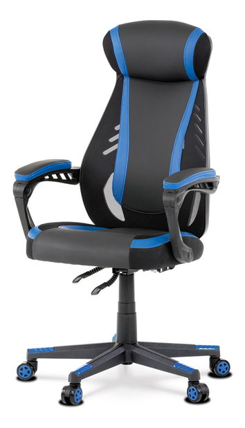 Fotoliu de birou/ gaming Ymbun-Y213-BLUE (negru + albastru)