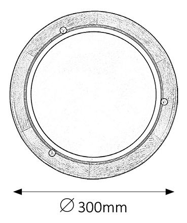 Stropné svietidlo Ufo 5417 (dub + opálové sklo) *výpredaj