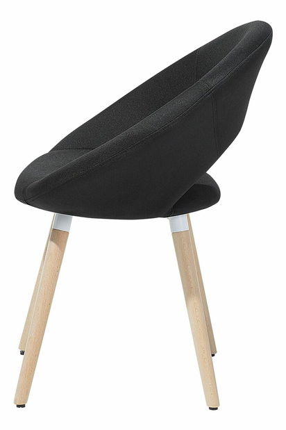 Set 2ks. jedálenských stoličiek Roslav (čierna)