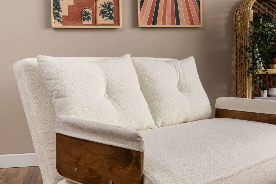 Pohovka dvojsedačka Como P (biela)