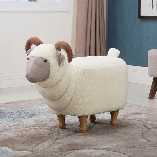 Taburete Veer (alb + maro)