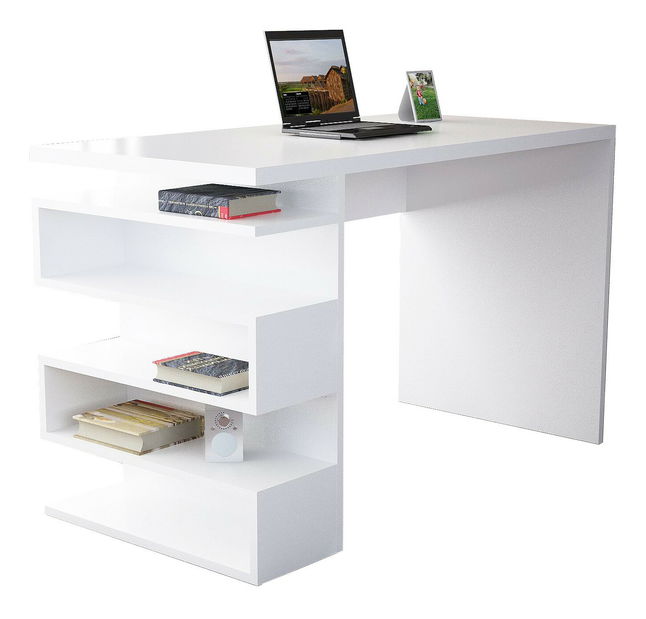 PC asztal Snowy (fehér)
