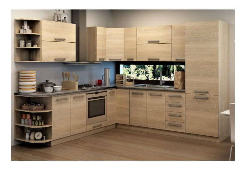 Bucătărie Noliana 240 cm (Stejar sonoma)