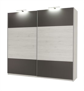 Dulap de haine Daphis 1 G (pin nordic) (cu iluminat LED)