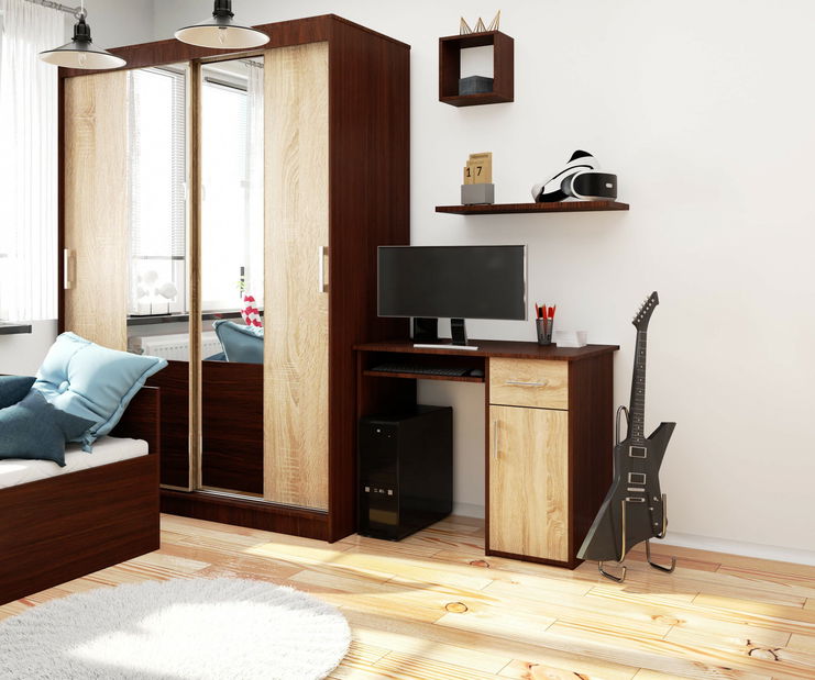 PC stolík Padma (wenge + dub sonoma)