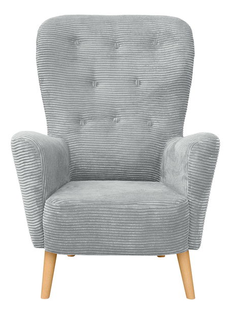 Füles fotel Pasos (világosszürke)