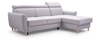 Sarokkanapé Gurana (világosszürke) (J)