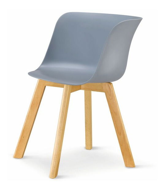 Kreslo Levin (sivá + buk)