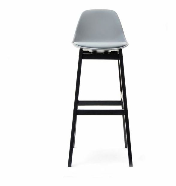 Stolička Evan (sivá + čierna)