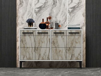 Komoda Daduko (bijela + mramor)