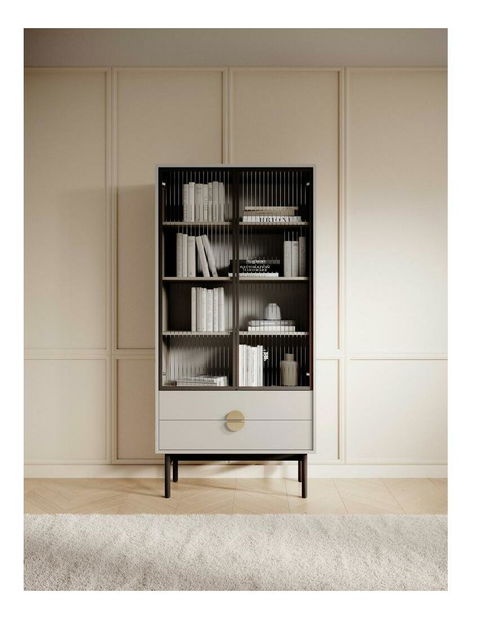 Vitrína Stellia S7 (sivobéžová)