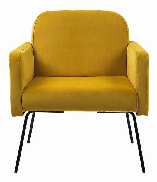 Kreslo NORK (zamat) (žltá)