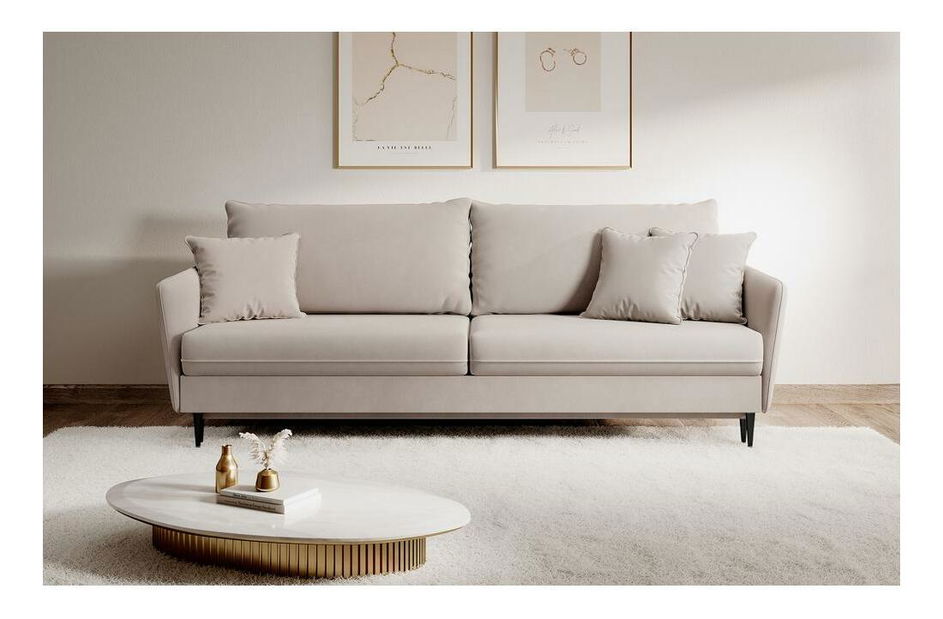 Háromszemélyes kanapé Vivaldio (bézs + fekete) 