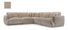 Rohová sedačka Chako (L) (svetlohnedá)