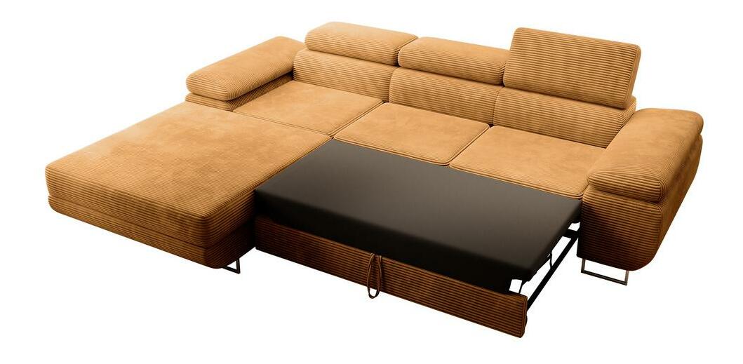 Sarokkanapé Grande (B) (mustár + króm)