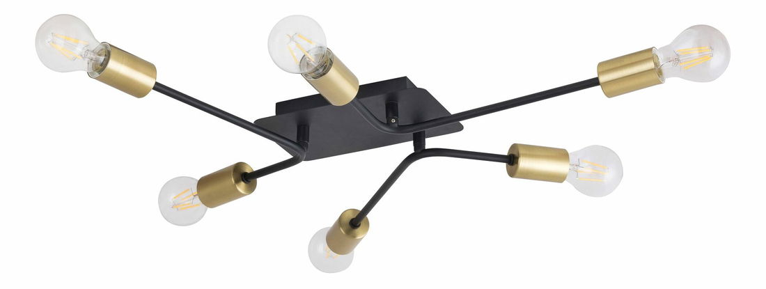 Iluminat de perete Lanny 2103 (negru + auriu)