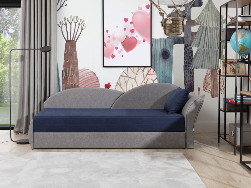 Pohovka dvojsedačka Agira 14 (sivá + modrá)