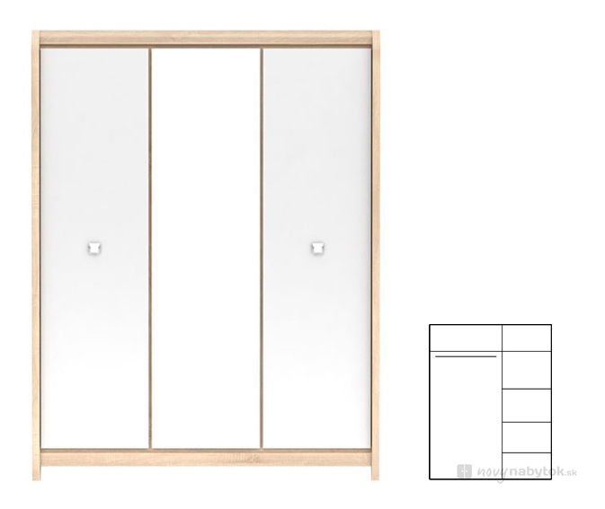 Dulap de hain Loren SZF3D