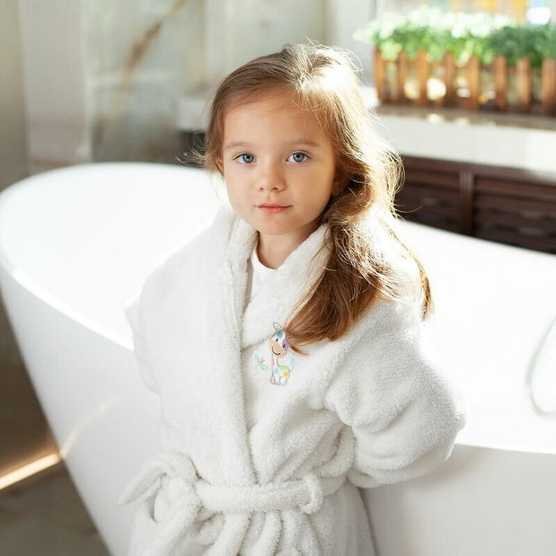 Halat de baie copii Bambino 46 (alb)