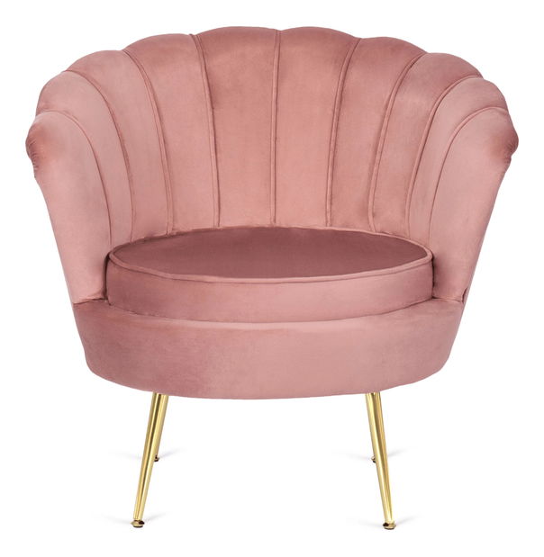 Fotoliu Guarida (roz) (cu taburete)
