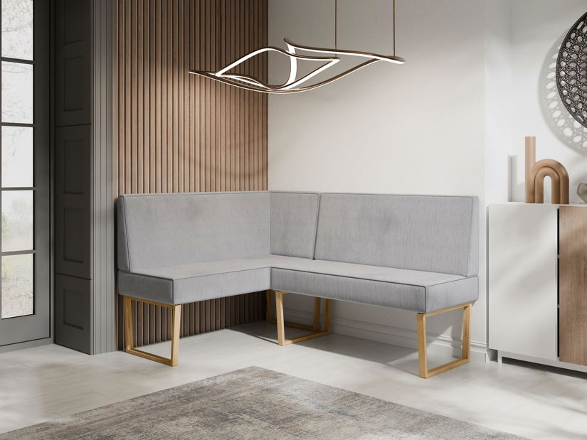 Kuhinjska kutna klupa Malibu 140x200 (siva) (L)