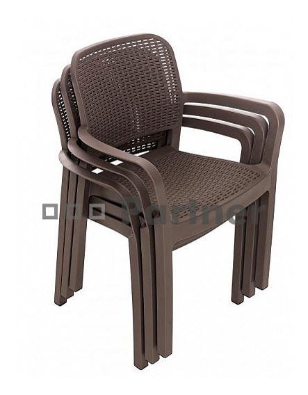 Záhradná zostava Kara 1+6 (cappucino) (Plast)