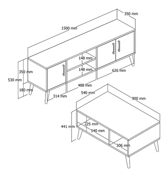 Mobilier living Sakura (Nuc)